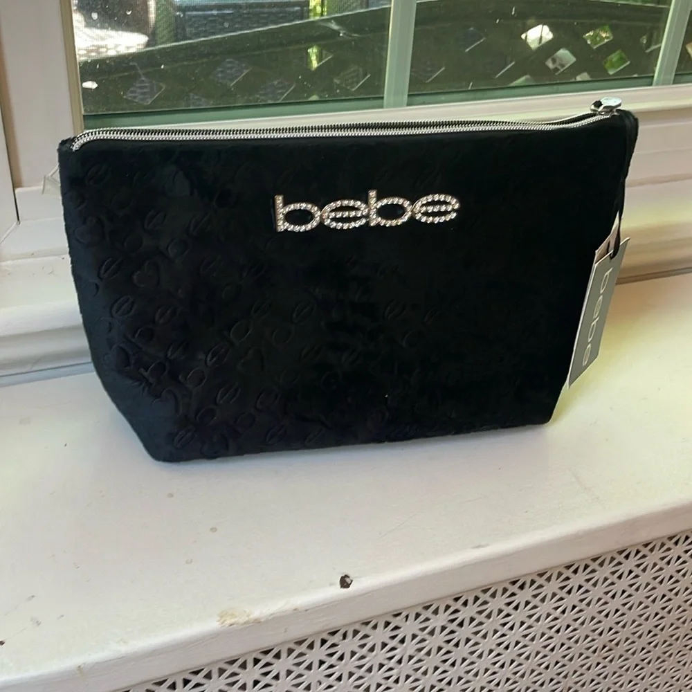 1067 Bebe Black Velvet‎ Cosmetic Pouch